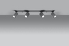Regulowana LAMPA sufitowa MERIDA SL.0461 metalowa OPRAWA reflektorki szare