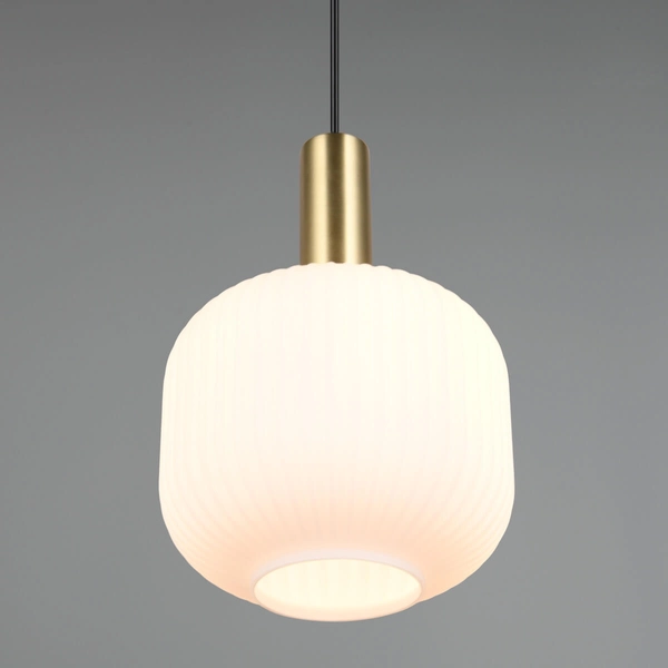 Lampa wisząca DIVA 319800108 pojedyncza metalowa czarny złoty biały