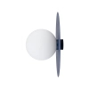 Lampa ścienna kulista SATURN biała granatowa ze szkła 1xG9 ball kula do sypialni 12440