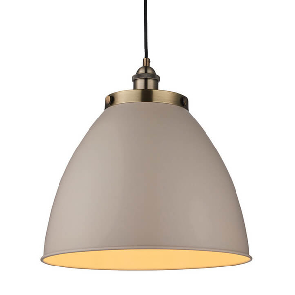 Kuchenna lampa wisząca Franklin 76327 Endon rustykalna mosiężna szara