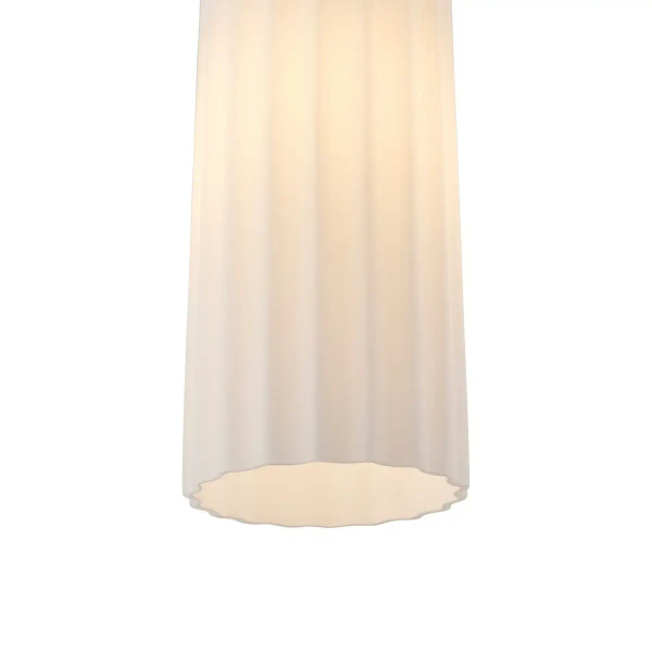 Szklana lampa wisząca MIELLA 2412523001 tuba nad stół biała