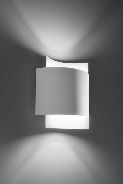 Lampa ścienna do sypialni Impact SL857 Sollux metalowy kinkiet biały
