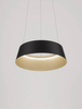 Nowoczesna lampa wisząca CANCUN LE42802 do holu LED 40W 3000K czarna złota