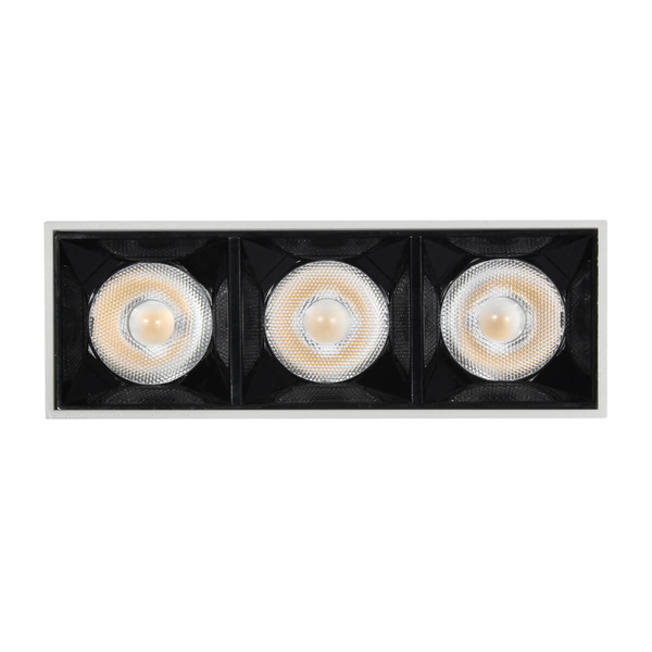 Prostokątna lampa sufitowa 1056 Domeno LED 9W 4000K do salonu biała