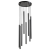 Lampa wielopunktowa wisząca Sopel 33628 Sigma okrągła tuby czarna