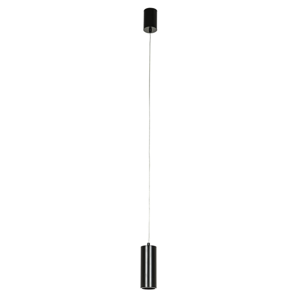 Podłużna lampa wisząca tubka Moldes HL7718/7W 4000K BL LED 7W 4000K czarna