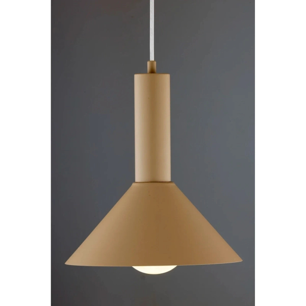 Wisząca lampa stożek VITRUM kaszmirowa 1xE27 nad stół 41544