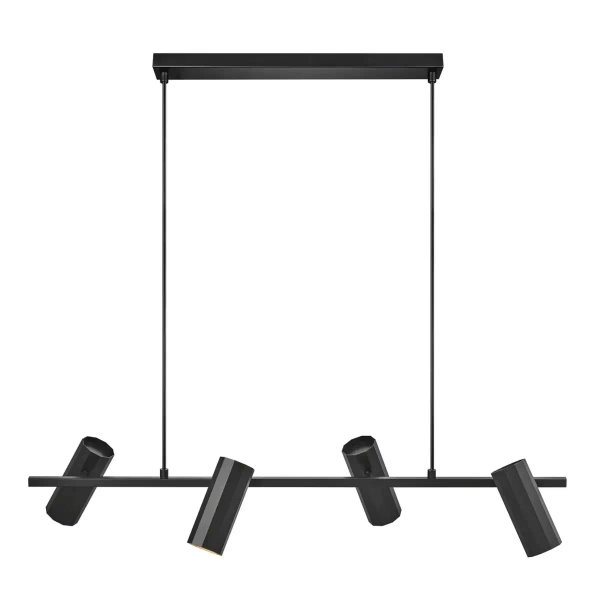 Regulowana lampa wisząca do jadalni ALANIS 2213423003 tuby czarny