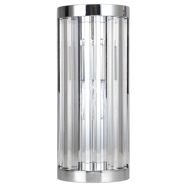 Kinkiet ścienny kryształowy Vetro LP-2910/1W L CH chrom przezroczysty