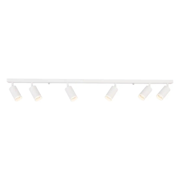 Minimalistyczna sufitowa lampa Pipe Ring Spot ML2076 belka biały
