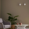 Kinkiet LAMPA ścienna MIJA 20763103 Kaspa szklana OPRAWA modernistyczna kula ball chrom biała