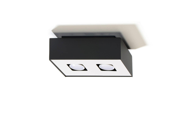 Downlight LAMPA sufitowa SL.0071 prostokątna OPRAWA metalowa czarna