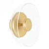 Szklany kinkiet Eden Wall lampa ścienna LED 6,4W 3000K złota