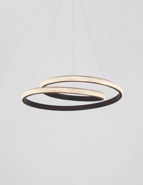 LAMPA wisząca OBERA LE41713 Luces Exclusivas metalowa OPRAWA zwis LED 25W 3000K spirala czarna