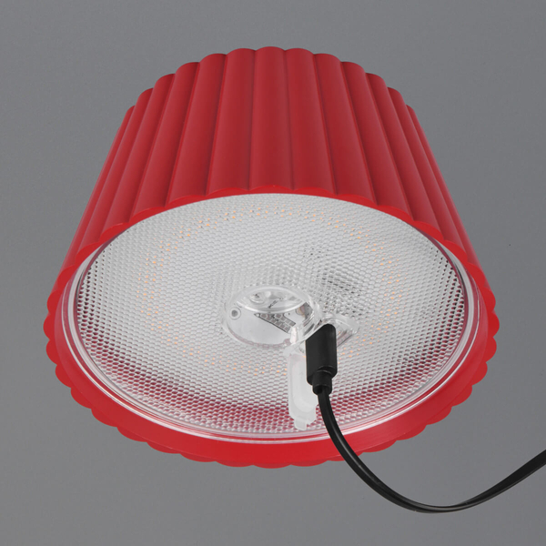 Zewnętrzna lampa stojąca Suarez R47706110 LED 2W 3000K IP44 czerwona