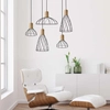 Wisząca LAMPA druciana MODERNO LP-1221/1P B BK E27 Light Prestige skandynawska OPRAWA metalowy ZWIS hygge czarny brązowy