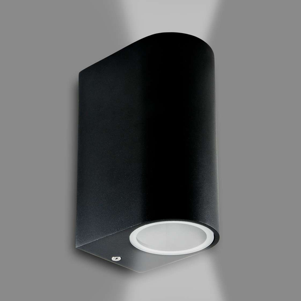 Ogrodowa LAMPA elewacyjna BOSTON 303356 Polux zewnętrzna OPRAWA metalowy KINKIET ścienny na taras IP44 outdoor czarny