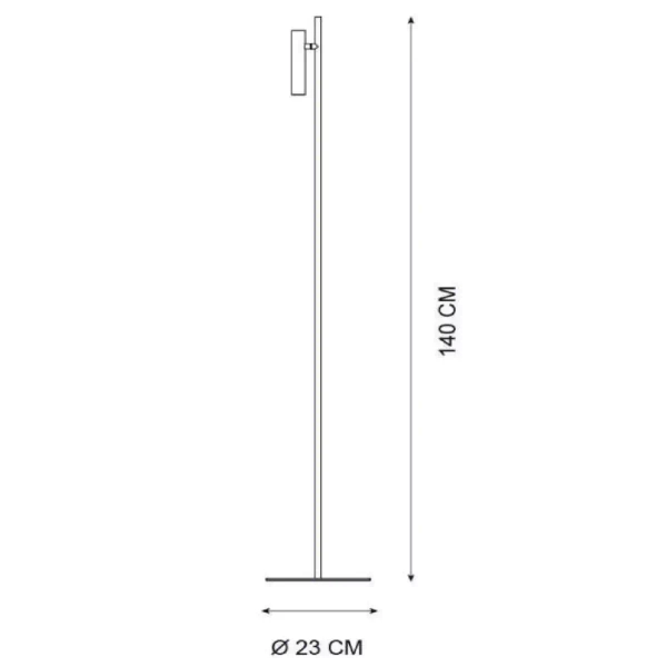 Ściemnialna lampa podłogowa PHILON 79781/05/30 Lucide LED 4,5W 3000K czarny