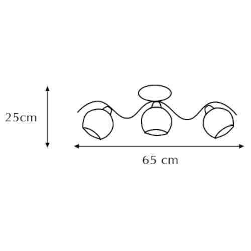 Klasyczna lampa sufitowa 8979/5 21QG do salonu mosiądz