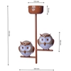 Dziecięca lampa sufitowa OWL ML244 Milagro do pokoju dziecka sowy brązowe