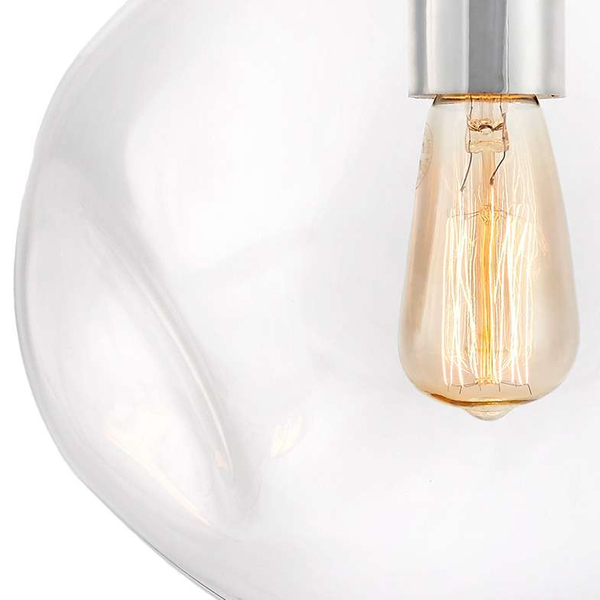 LAMPA wisząca AVIA S 10411109 Kaspa szklana OPRAWA zwis przezroczysty