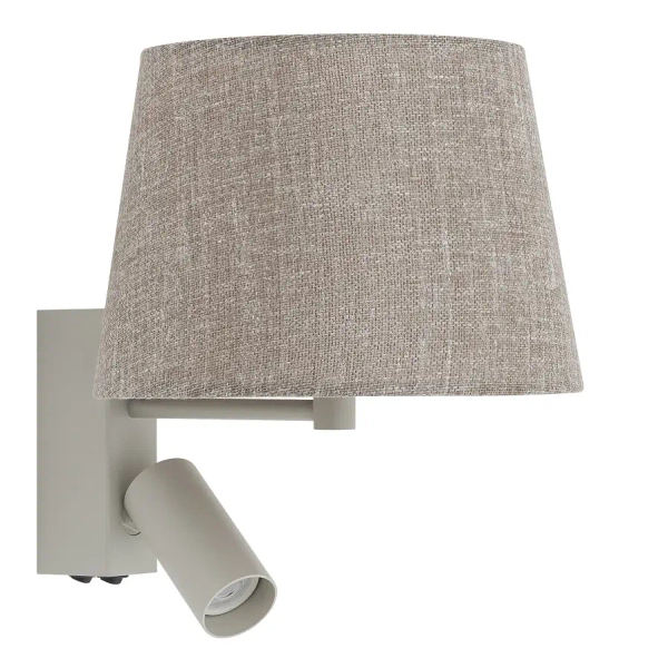 Nocna lampka ścienna TUTOIA 11684 do czytania beżowa