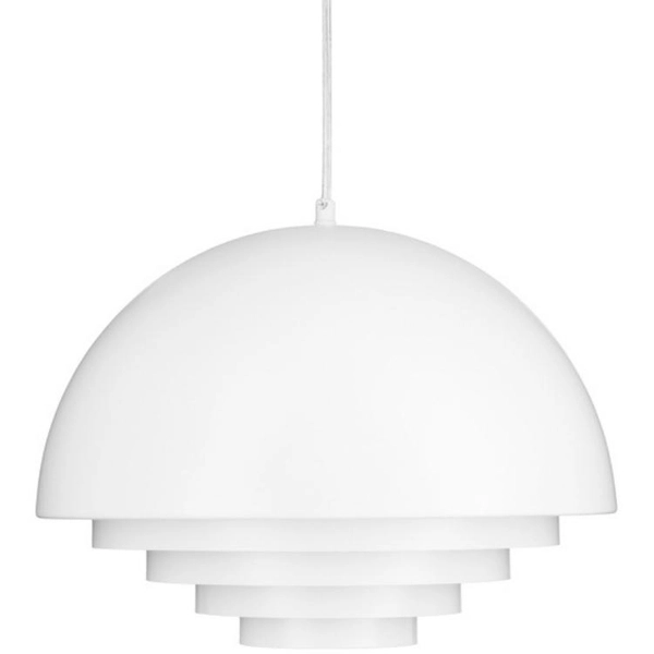 Lampa wisząca Diverso ST-10055P white Step kopuła nad stół biała