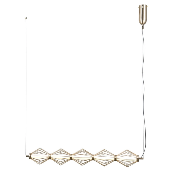 Wisząca lampa druciana Sevil PND-34403-5-HBR LED 125W 3000K złoty