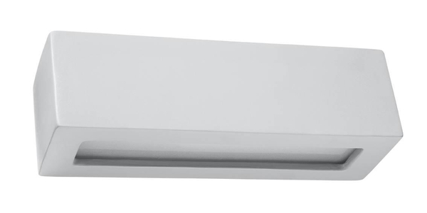 Ceramiczna LAMPA ścienna SL.0877 prostokątna OPRAWA listwa kinkiet szary