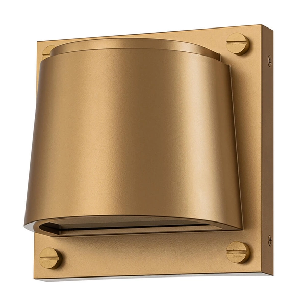 Półokrągły kinkiet ścienny Scout HK-SCOUT-PHB Hinkley IP44 mosiądz