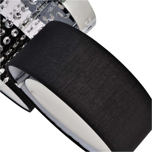 Potrójny plafon do salonu Gambela LP-991/3C BK Light Prestige kryształowy czarny