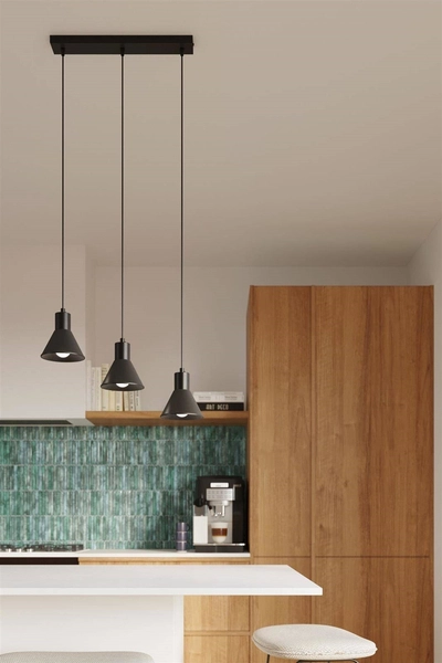 Metalowa oprawa wisząca Taleja SL.0985 Sollux kuchenna loft czarna