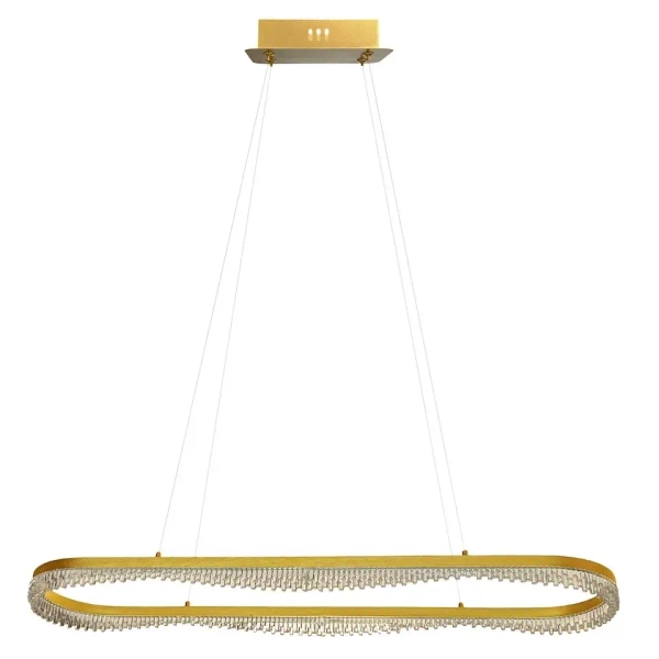 Ringowa lampa wisząca Preciosa ML1868 LED 45W 4000K obręcz do salonu złoty