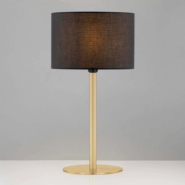 Nocna lampka do sypialni GUAVIARE LE44957 metalowa czarna złota