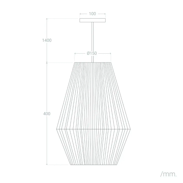 Pleciona lampa zweszana Boho ABR-LW12-BH-E27 Abruzzo brązowa