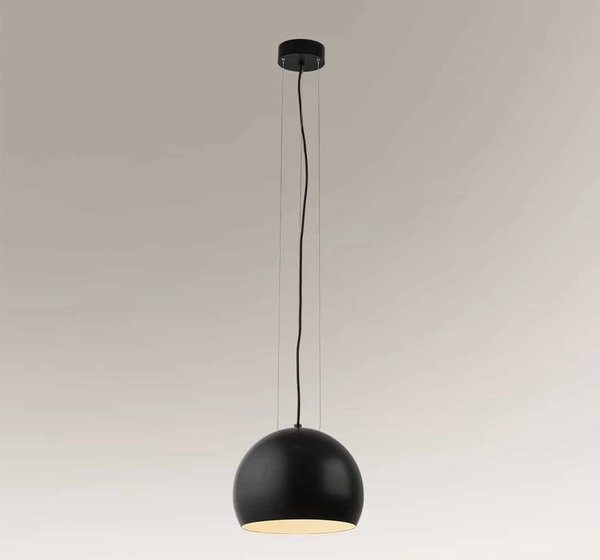 Wisząca LAMPA industrialna AKITA 7842 Shilo metalowa OPRAWA kopuła ZWIS loftowy czarny