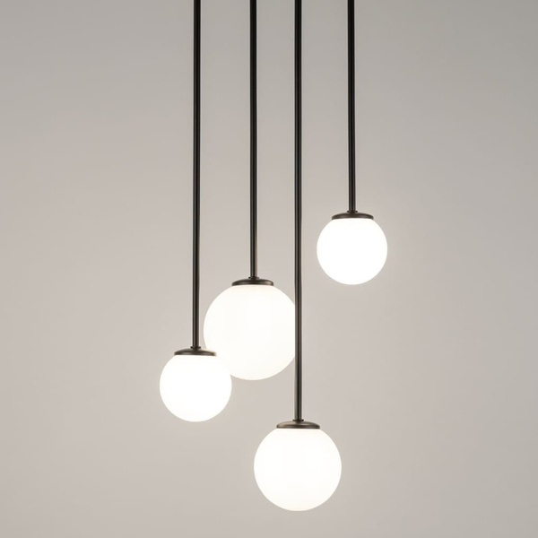 Molekuły lampa sufitowa Tulia 33503 Sigma szklane klosze biała czarna