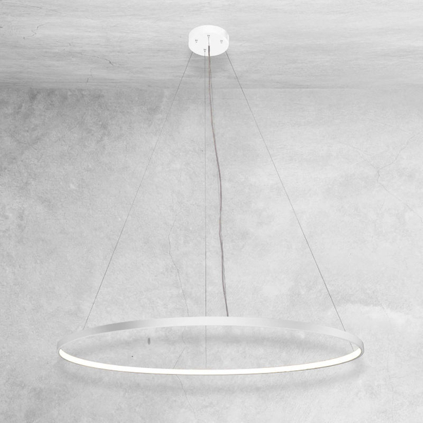 Nowoczesna lampa wisząca Agari LED 38W 3000K do pokoju biała