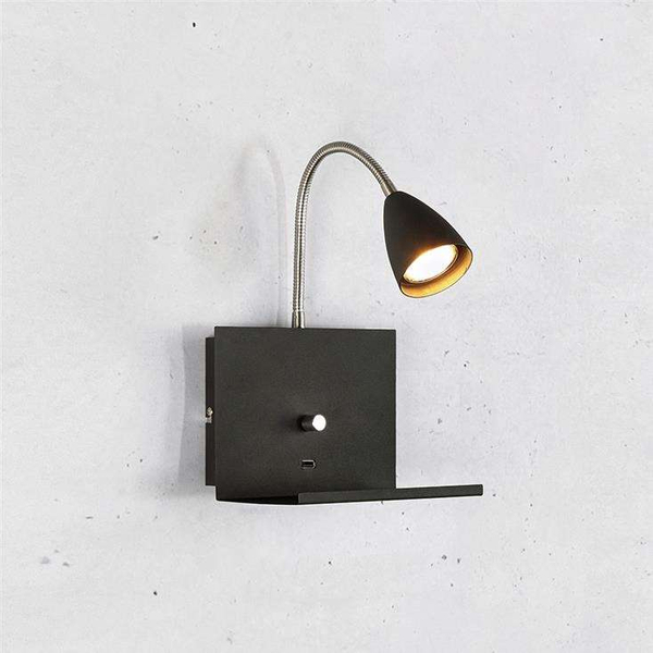 Lampa ścienna LOGI 107141 Markslojd na peszlu do czytania czarny
