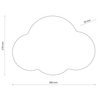 Lampa ścienna dziecięca chmura Cloud 4965 TK Lighting metalowa czarna