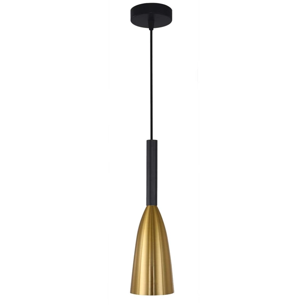 Wisząca LAMPA hygge SOLIN LP-181/1P GD Light Prestige metalowa OPRAWA sopel zwis złoty czarny