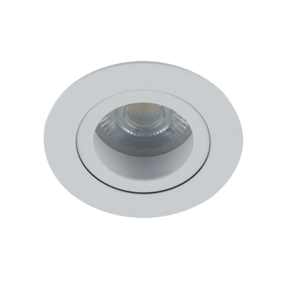Lampa sufitowa AURA białe oczko regulowany kąt podtynkowe 1xGU10 IP65 10572