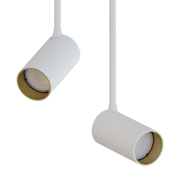 Lampa stropowa 2-płomienna Mono 7672 kuchenna nad wyspę biała