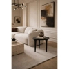 Stolik kawowy Laminar MM001501100341 czarny drewniany do salonu 48cm