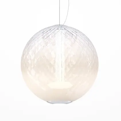 Kulista lampa wisząca okrągła Bruma MOD397PL-L15CH2.7K LED 15W 2700K chrom