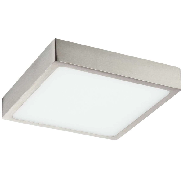LAMPA sufitowa VITOS 12367-15 Globo kwadratowa OPRAWA metalowa LED 15W 4000K plafon nikiel