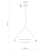 Lampa nad stół stożkowa CONO 10062 wisząca brązowy