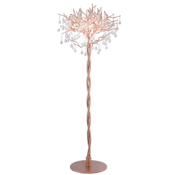 Podłogowa lampa stojąca Icicle 232-11 drzewo z kryształkami mosiądz
