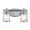 Ścienny kinkiet metalowy Ashland Bay QN-ASHLANDBAY2-PC-BATH Quintiesse IP44 chrom