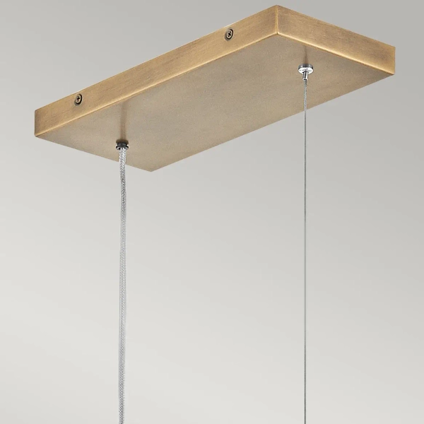 Podłużna lampa wisząca Arco HK-ARCO-LED-LP-117-HB LED 43W 3000K mosiądz